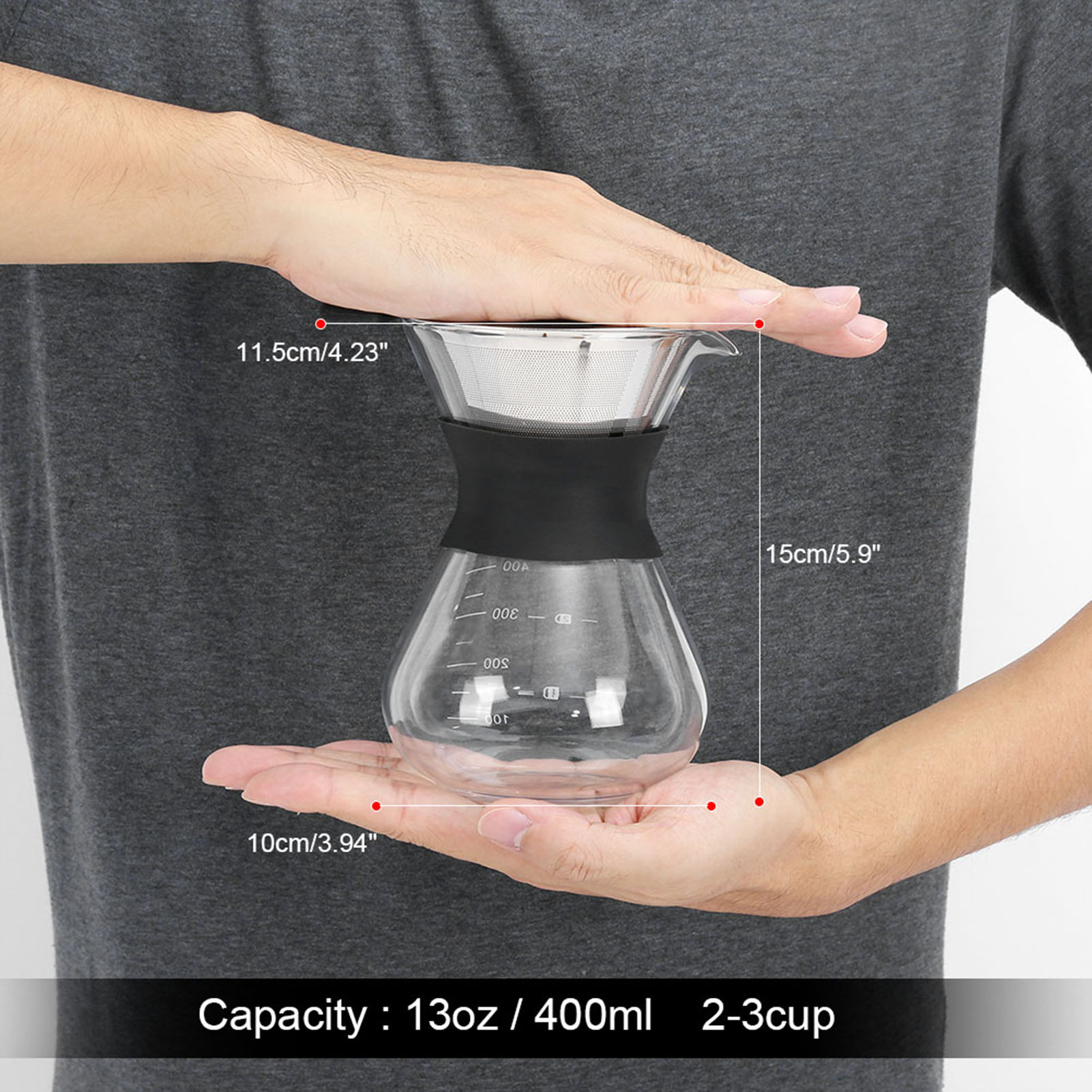 Cafetera Manual de 400ml con f - Coffee Equipment Distributor reseña y precio